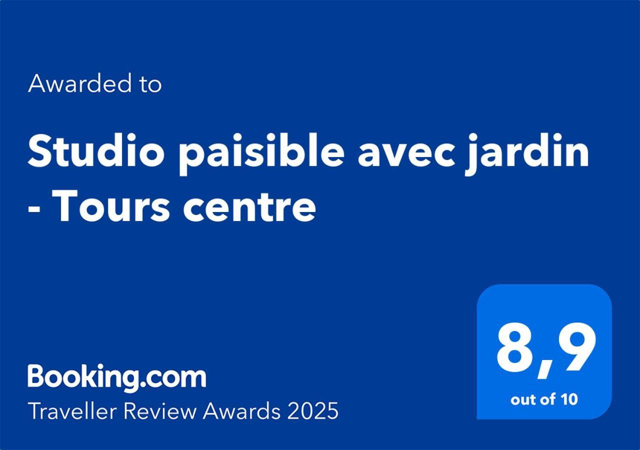 Studio Paisible Avec Jardin - Tours Centre ภายนอก รูปภาพ